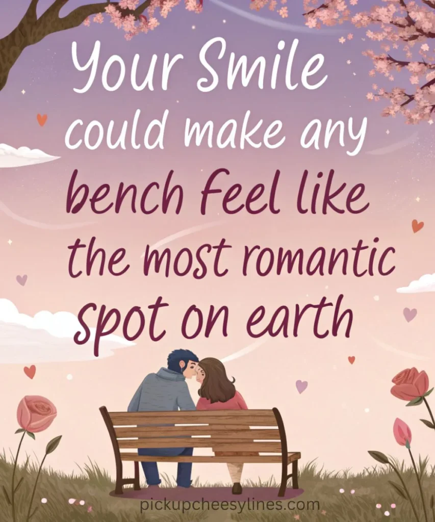romantic-bench-pickup-lines