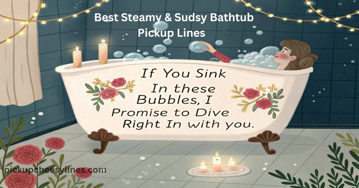 steamy-and-sudsy-bathtub-pickup-lines