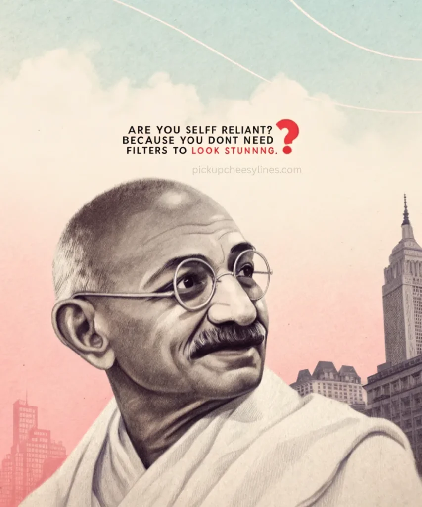 gandhi-pickup-lines-for-dating-apps