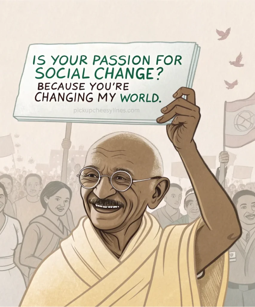 gandhi-pickup-lines-for-social-justice-events