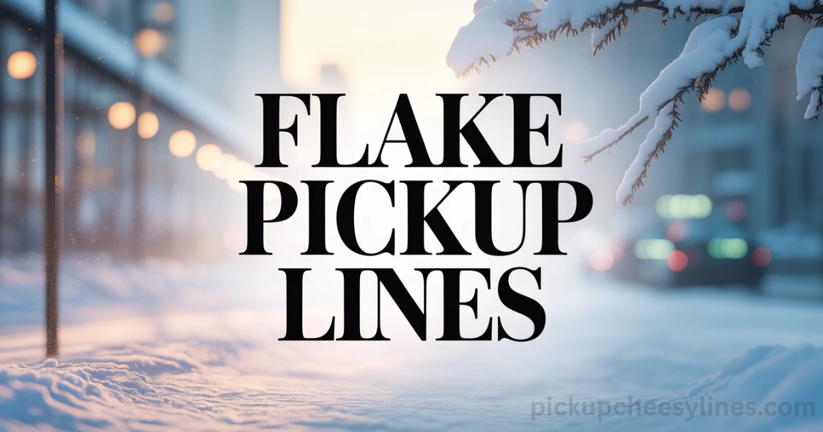 best-flake-pickup-lines